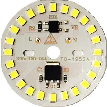 LED DOB مهتابی 220VAC 24LED 12W گرد قطر 44mm
