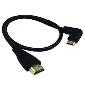 کابل HDMI به mini HDMI با سری 90 درجه طول 30 سانتی متر