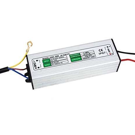 درایور ال ای دی 50W - ولتاژ ورودی 220 ولت فلزی ضد آب