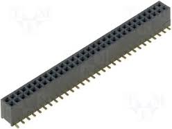 pin header 2x40 female 1.27mm smd