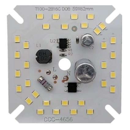 LED DOB مهتابی 220VAC 32LED 30W مربعی 59x62mm