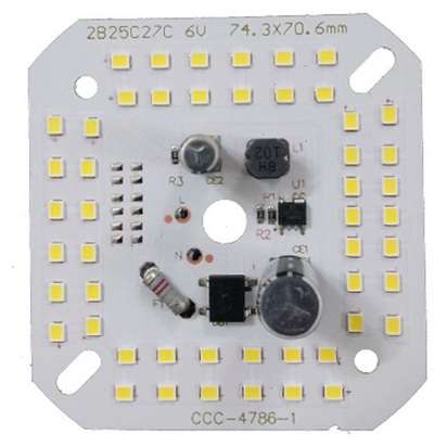 LED DOB مهتابی 220VAC 50LED 50W مربعی 74x71mm