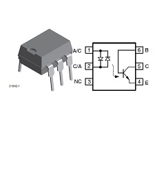H11AA1 اپتوکوپلر با ورودی AC