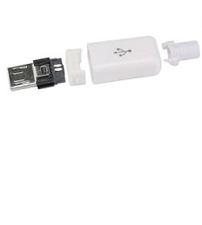 نری میکرو USB سر کابلی سفید