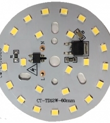 LED DOB مهتابی 220VAC 24LED 12W گرد قطر 60mm