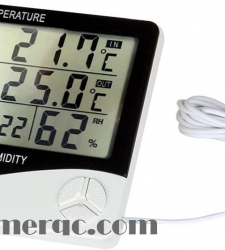ساعت دیجیتال با نمایشگر دما و رطوبت - مدل HTC-2