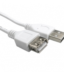 کابل نری USB به مادگی USB - طول 70cm سفید رنگ
