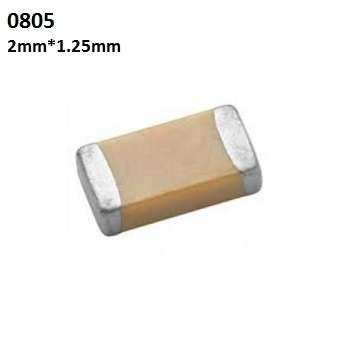 خازن مولتی لایر سرامیکی 680 پیکو فاراد smd سایز 0805