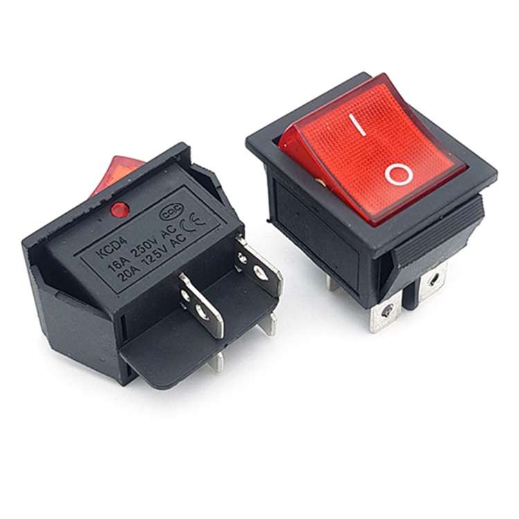 کلید راکر بزرگ چراغ دار مرغوب 16 آمپری