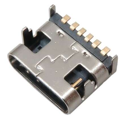 کانکتور USB Type-c مادگی 6 پین کد3