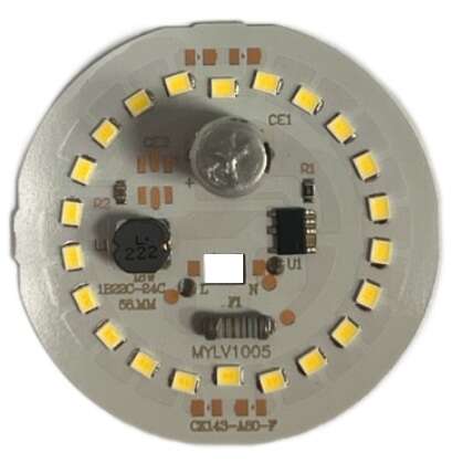 LED DOB مهتابی 220VAC 22LED 18W گرد قطر 58mm