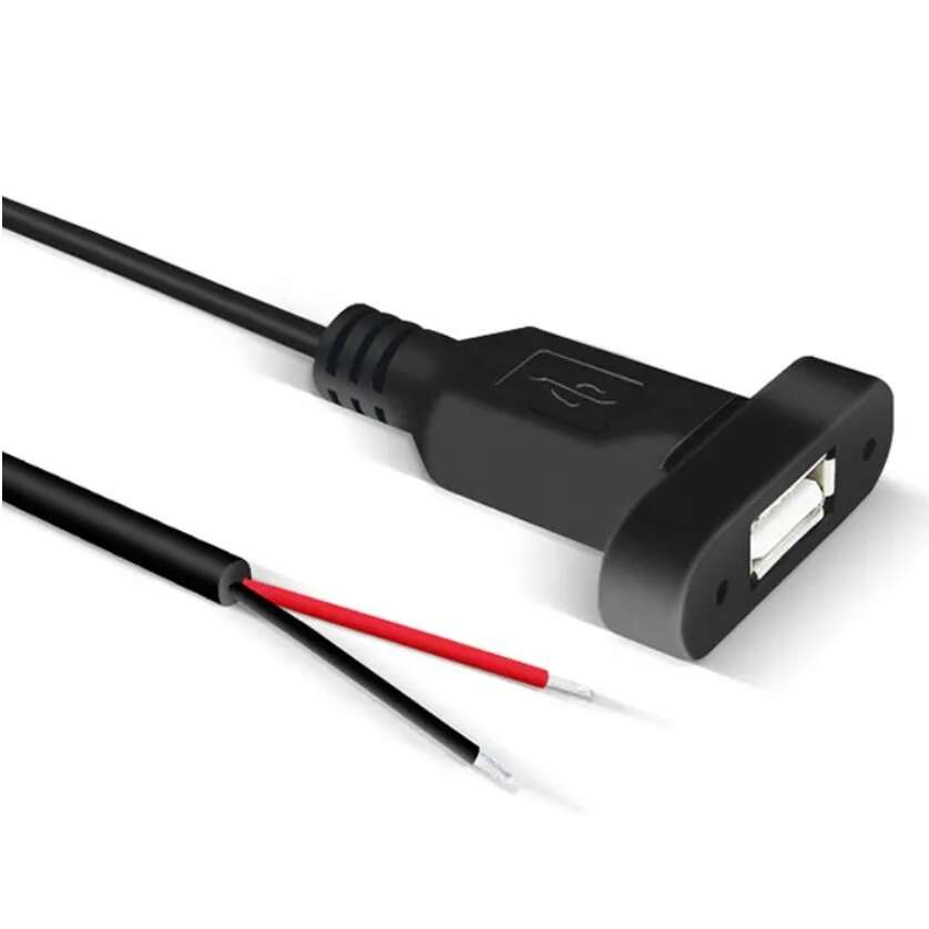 سوکت USB پنلی سیم دار