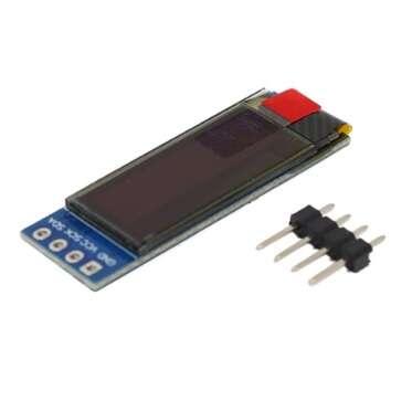 ماژول نمایشگر OLED تک رنگ 0.91 اینچ دارای ارتباط I2C و چیپ درایور SSD1306