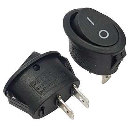 سوئیچ صفر و یک بیضی شکل KCD7-101 2PIN
