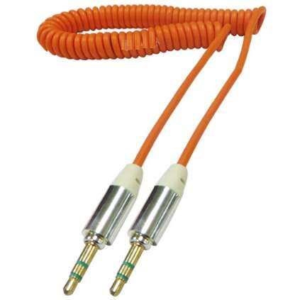 کابل AUX فنری رنگی