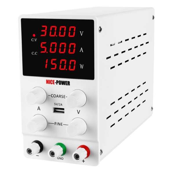 منبع تغذیه دیجیتال 0 تا 30 ولت 10 آمپر NICE-POWER مدل SPS3010