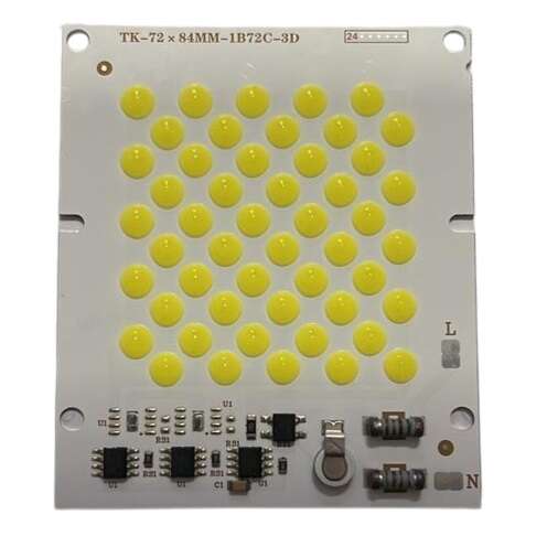 LED COB مهتابی 50W 220V پروژکتوری پفکی سایز 85x72mm