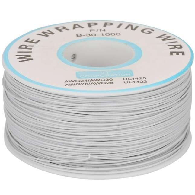 سیم وایرپ WRAPPING حلقه ای سفید کد B-30-1000