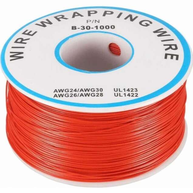 سیم وایرپ WRAPPING حلقه ای قرمز کد B-30-1000