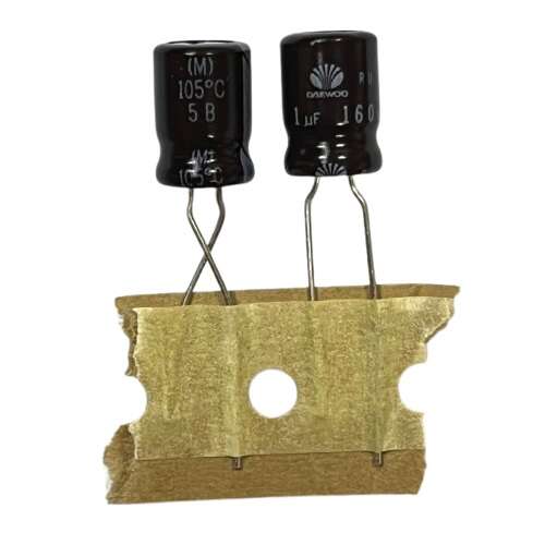 خازن الکترولیتی 1 میکرو فاراد 160 ولت 1/160