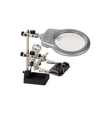 helping hand magnifier led light with soldering st