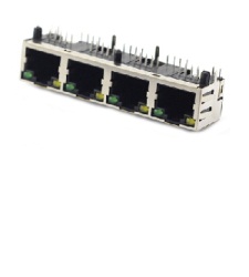کانکتور شبکه 4 تایی RJ45 روبردی LED دار