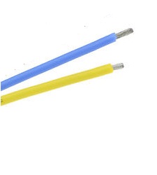 پک نیم متری کابل سیلیکونی آبی و زرد AWG 16