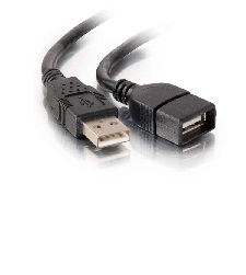 کابل نری USB به مادگی USB - طول 90cm مشکی رنگ