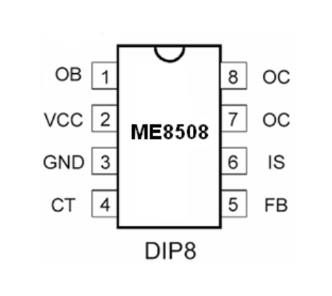 پایه های آی سی ME8508