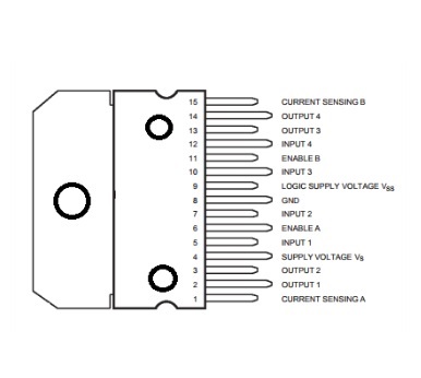 آی سی درایور موتور L298