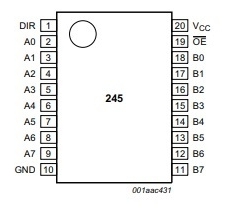 74HC245D smd org پهن