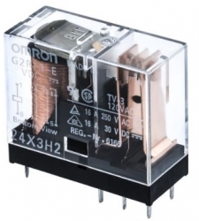 رله 12 ولت 16 آمپر تک کنتاکت OMRON هشت پایه