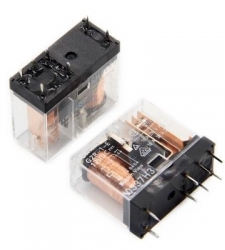 رله 12 ولت 16 آمپر تک کنتاکت OMRON هشت پایه