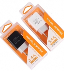 شارژر موبایل 3.4 آمپر دو پورت OLESIT