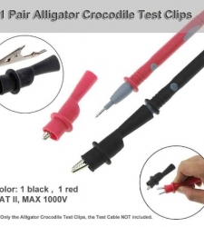 گیره سوسماری قابل اتصال به پراب مولتی متر (جفتی)