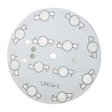 PCB آلومینومی پاور LED 12W گرد قطر 7CM