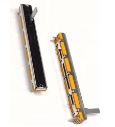 ولوم کشویی 10 کیلو اهم 5 پایه - طول 4.5 سانتی متر - نارنجی رنگ