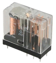 رله 24 ولت 5 آمپر دو کنتاکت OMRON هشت پایه