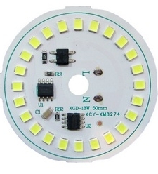 LED DOB مهتابی 220VAC 24LED 18W گرد قطر 50mm
