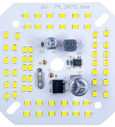 LED DOB مهتابی 220VAC 60LED 60W مربعی 74x71mm