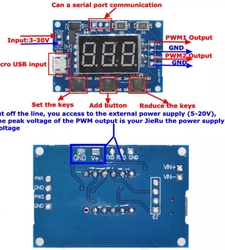ماژول PWM ژنراتور دو کاناله به همراه نمایشگر