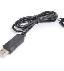 مبدل USB به سریال PL2303HX/USB2RS232 سیم دار بدنه مشکی