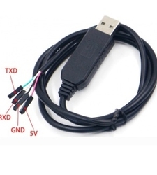 مبدل USB به سریال PL2303HX/USB2RS232 سیم دار بدنه مشکی