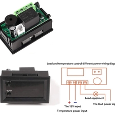ماژول کنترل دما پنلی دو نمایشگره W2809