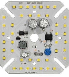 LED DOB مهتابی 220VAC 80W مربعی 85x85m