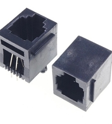 سوکت خط تلفن رو بردی 4 پایه ایستاده RJ11 6P4C