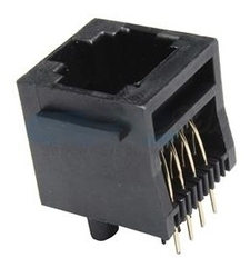 سوکت شبکه مادگی rj45 پلاستیکی ایستاده