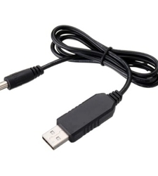 کابل افزاینده ولتاژ 5V به 12V با ورودی USB و خروجی آداپتوری 2.1mm