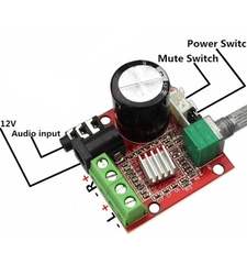 ماژول آمپلی فایر استریو PAM8610 دارای ولوم