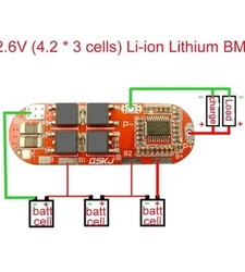 ماژول محافظ شارژ باتری لیتیومی 3/4/5 سل 25A